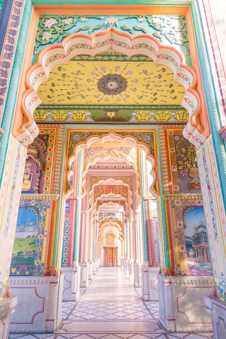 The beautiful and colorful halls of Patrika Gate