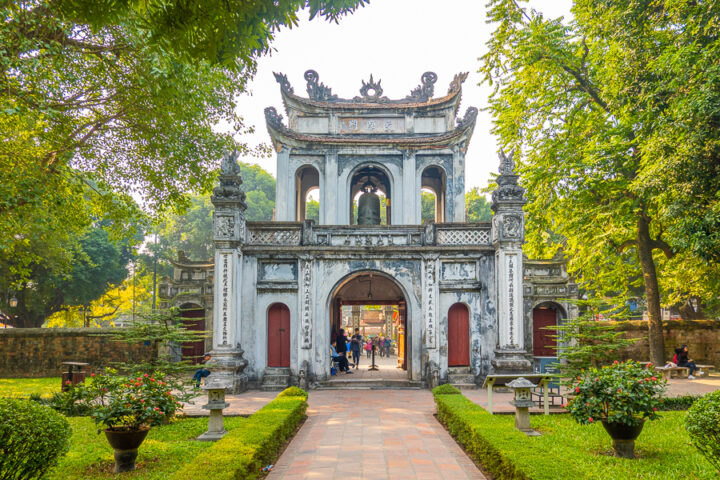 Entrance Gate at Temple Of Literature, Hanoi