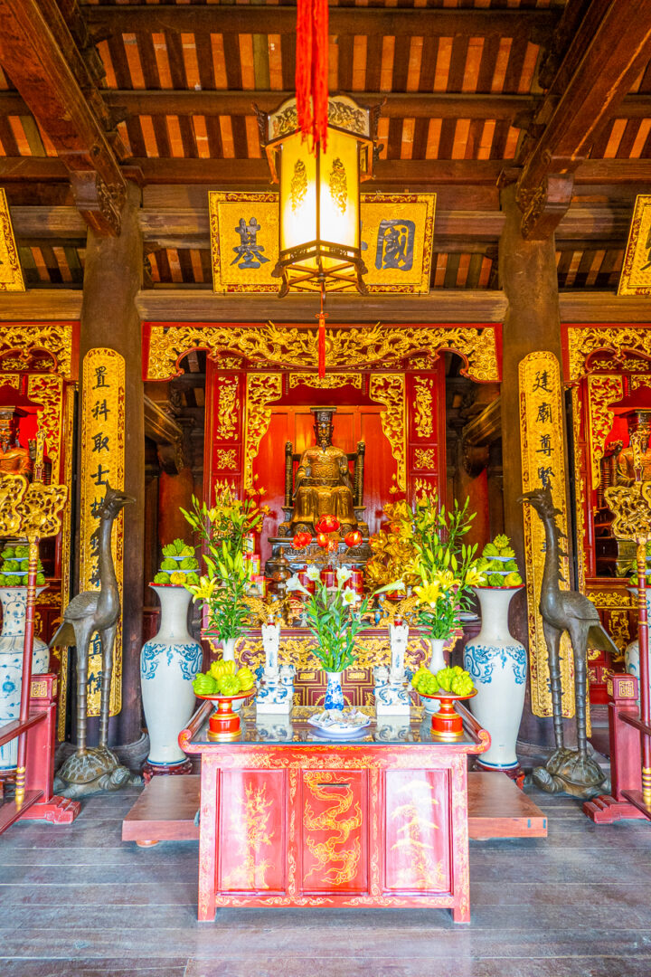 Shrine at Temple Of Literature, Hanoi