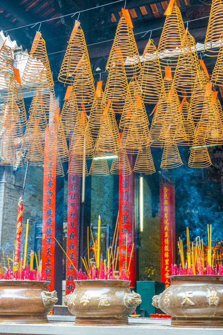 Colorful temple in Vietnam