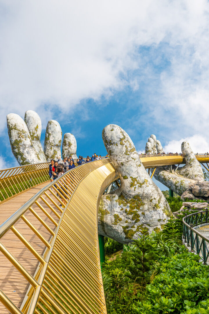 Golden Hand Bridge in Vietnam