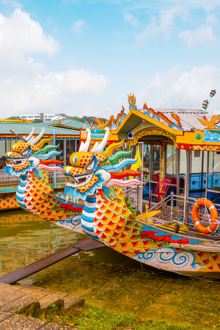 Colorful Dragon Boats on the Perfume River