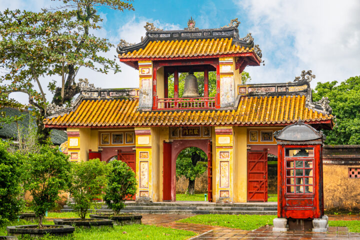 things to do in Hue | visit the yellow and red gates of the imperial city