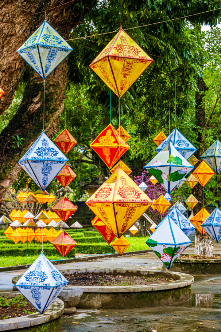 paper lanterns in hue