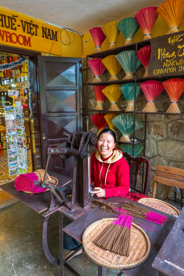 gift shop with incense at the imperial city