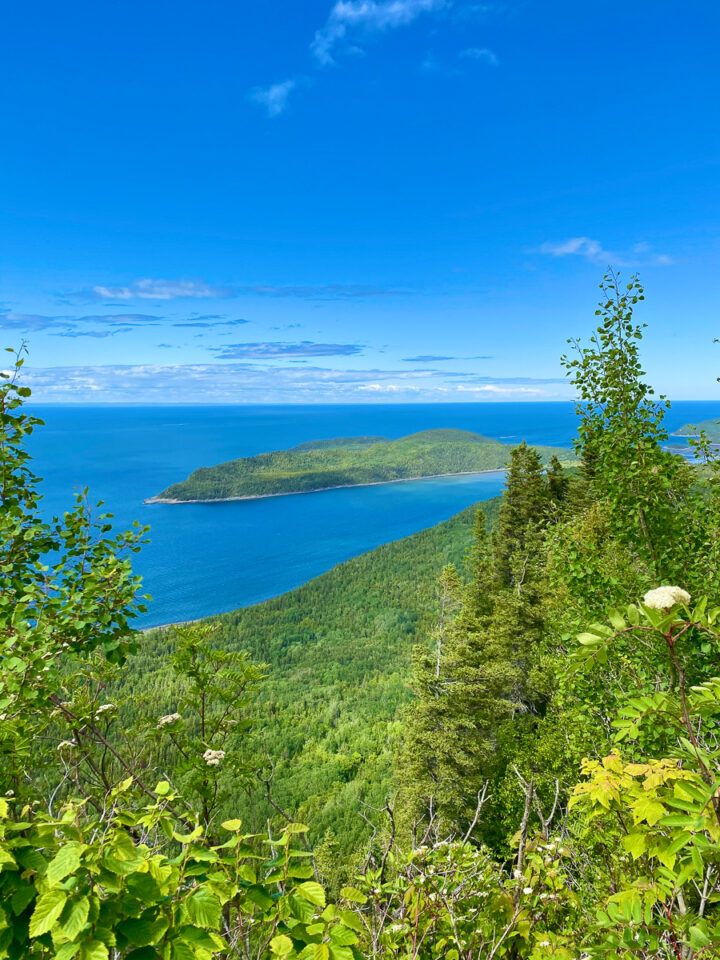 View from Pic Champlain Trail at Bic National Park