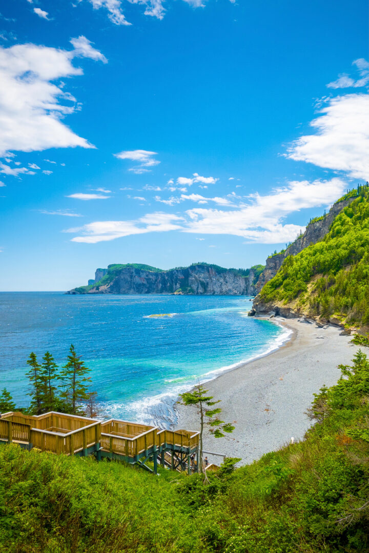 View from Cap Bon Ami at Forillon National Park in Gaspesie