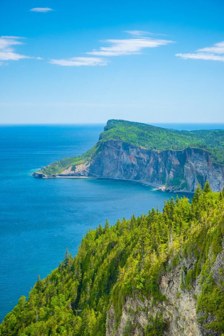 View from observation tower at Summit Mount Alban in Gaspesie