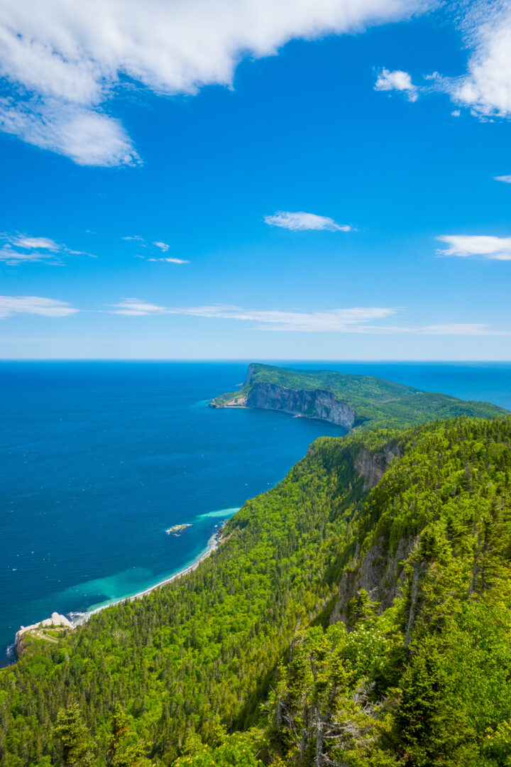 View from observation tower at Summit Mount Alban in Gaspesie