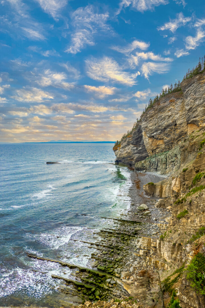 View from the lower observation deck on the Cap Gaspe Hike in Forillon National Park