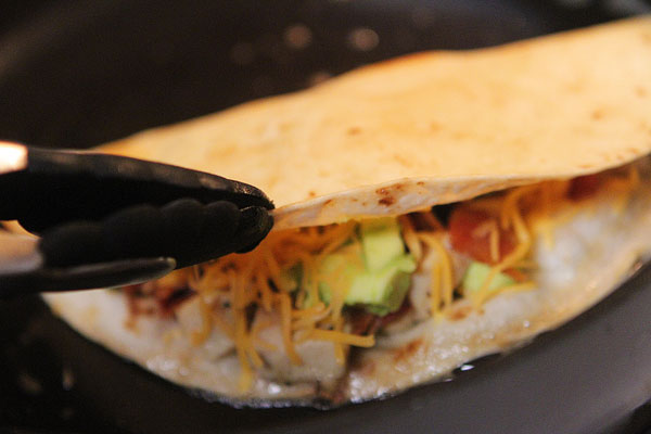 Cheesy Chicken, Bacon, & Avocado Quesadillas