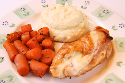 chicken cordon bleu and roasted carrots recipe blog